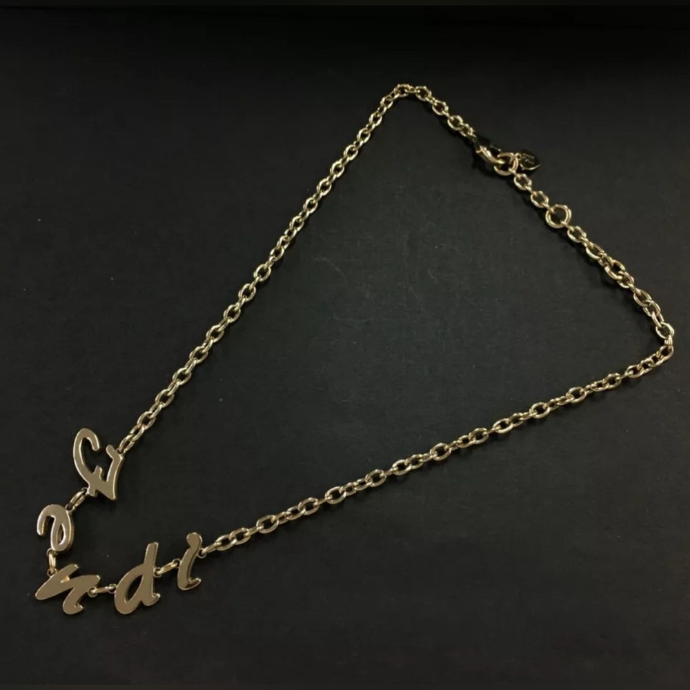 FENDI RARE GOLD TONE NECKLACE - Picture 5 of 5